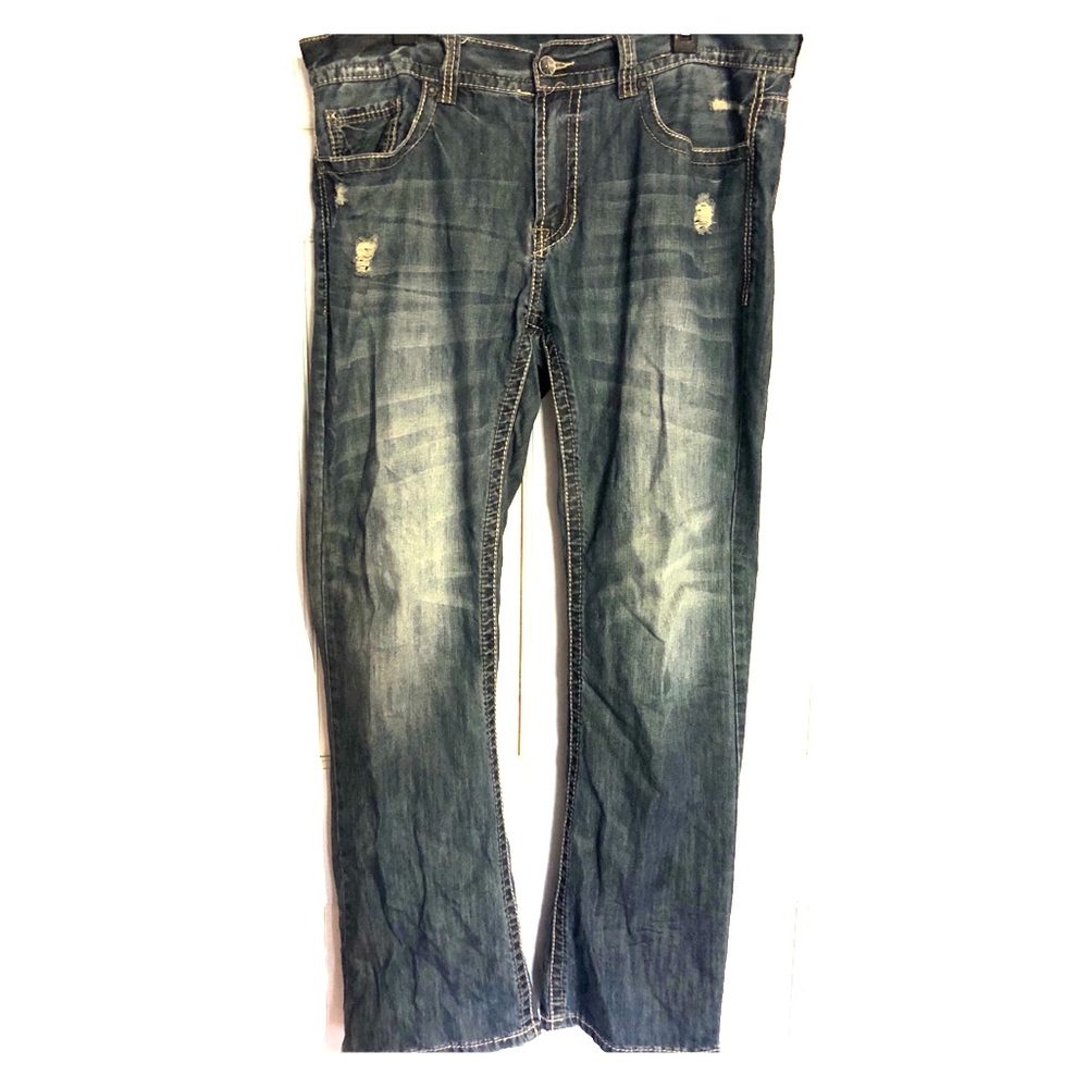 Buckle Axel Men’s Dark Wash Bootcut Jeans